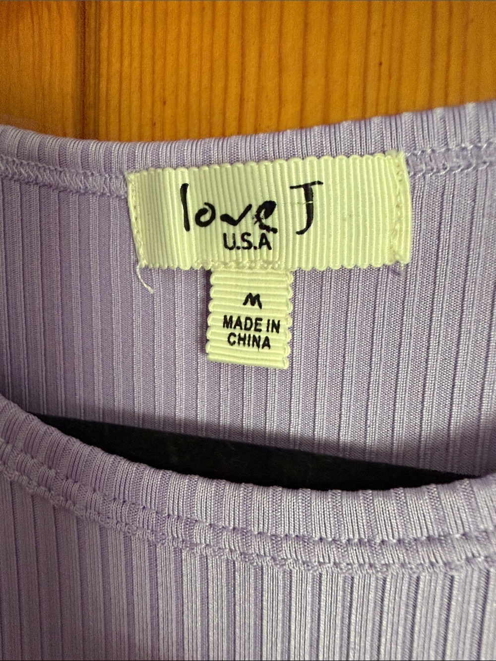 Love J Sleeveless Lavender Ribbed Maxi Dress - Picture 3 of 4